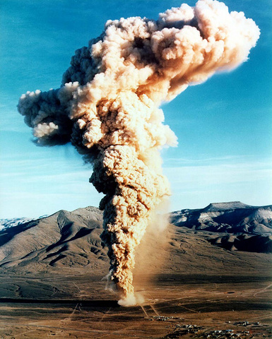 The United States starts underground nuclear testing