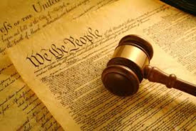 The Constitution becomes supreme law of the land