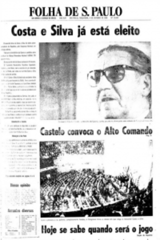 Costa e Silva vira presidente