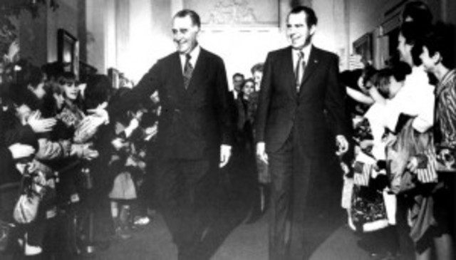 Médici visita Nixon nos EUA