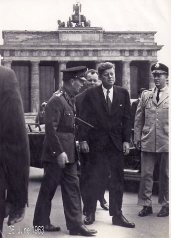John F. Kennedy visits Berlin.
