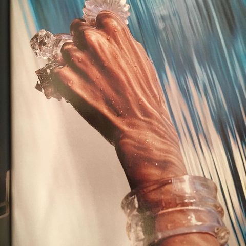 Chow's work was often shot by premier fashion photographers of the era like this shot by Herb Ritts.