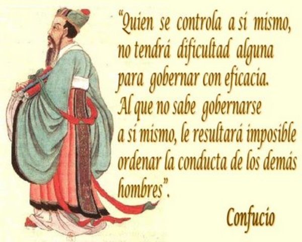 Para desarrollar una buena administracion segun Confucio