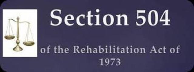 Section 504 part of the Rehabilitation Act of 1973