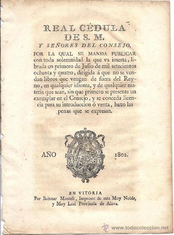 Cédula Real de 1802