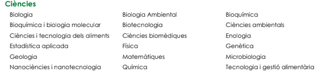 Faig el grau de biotecnologia