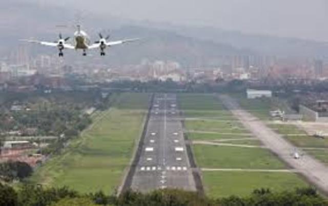 Inauguración de la pista de Medellín