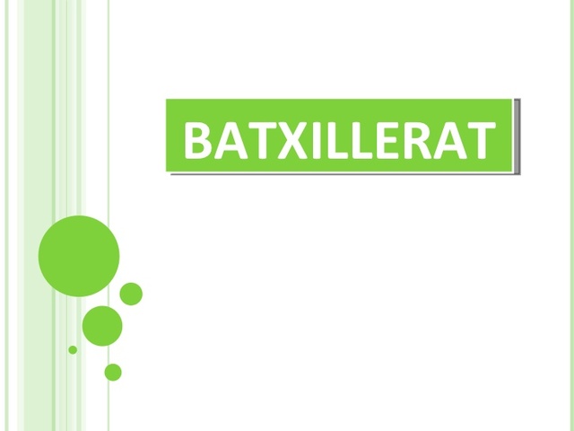 Començament del Batxillerat