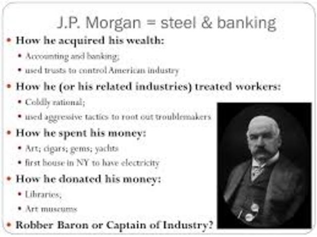 J.P. Morgan became a robber baron in banking