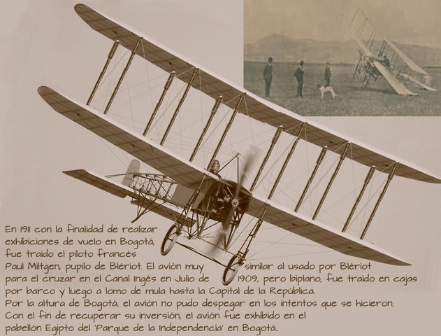Paul Miltgen primera exhibicion de vuelo.