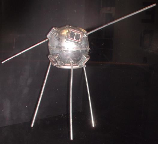 Space Race- The Soviet Union surprised the world by launching Sputnik, the first artificial satellite to orbit the earth.