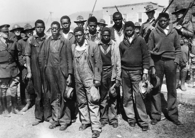 The Scottsboro Boys are arrested.