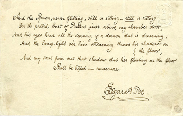 Poe Writes His First Poem