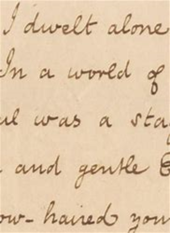 Poe Writes his first poem