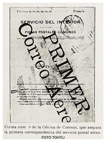 Primer vuelo de correo