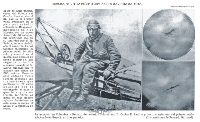 Primer vuelo en Bogotá