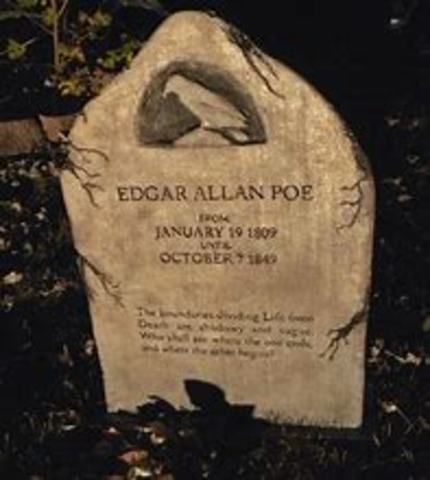 Edgar Allen Poe Dies.