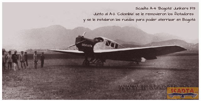 Primer vuelo de la compañía SCADTA