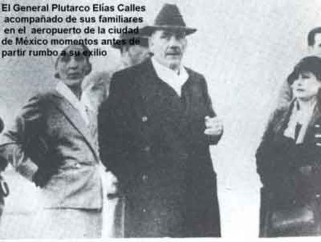 Lazaro Cárdenas ordena la expulsión del país de P Elías Calles