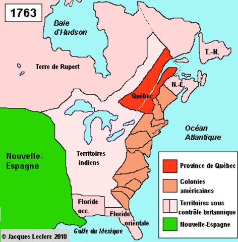 L'Amérique du Nord après la guerre de Sept Ans