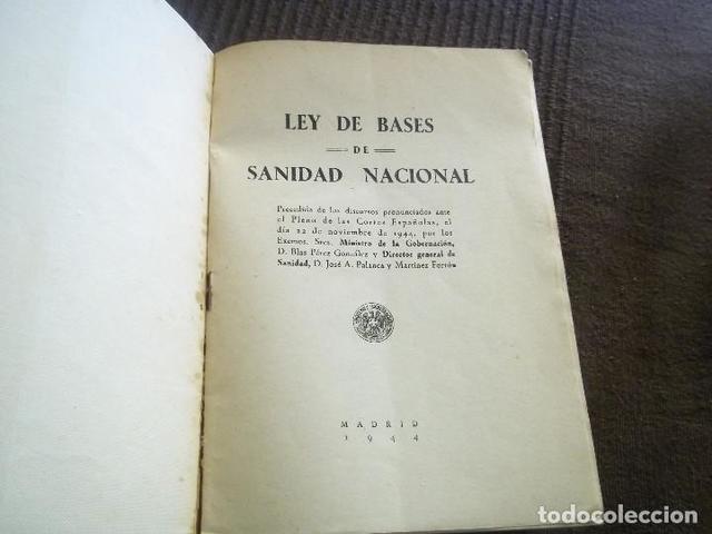 Ley bases de la sanidad nacional.