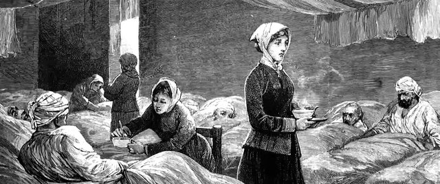 Edad Moderna Florence Nightingale en la guerra Crimea
