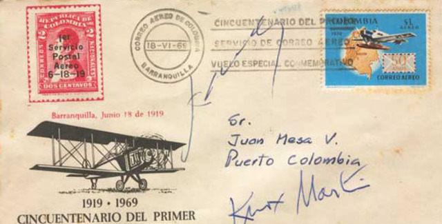 Primer vuelo de Correo.