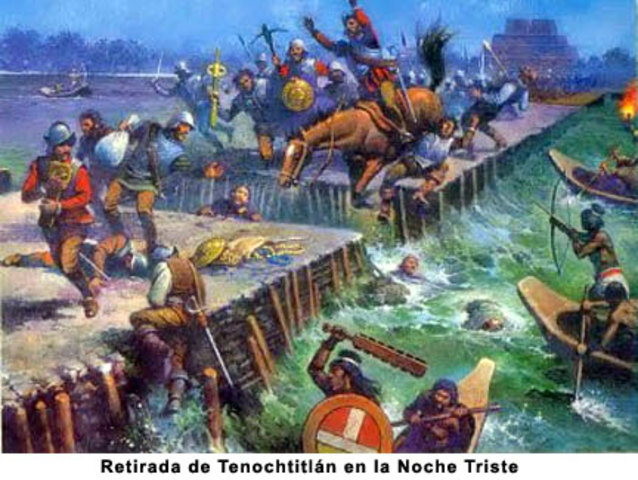 Huida de Tenochtitlán