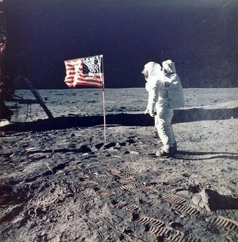 First man on moon