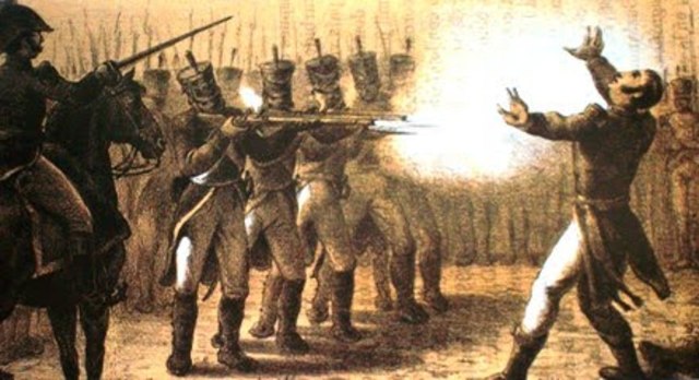 Fusilan a Agustín de Iturbide