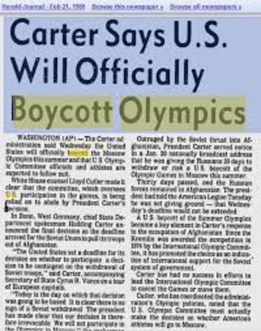 US boycotts Olympics