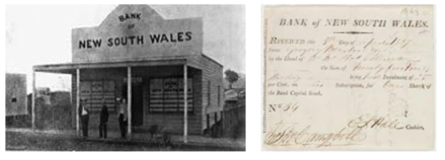 The Bank of New South Wales established