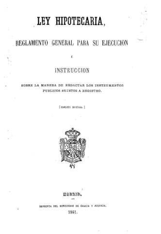 Ley hipotecaria