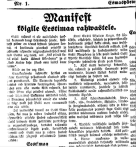 iseseisvusdekralatsiooni ettelugemine