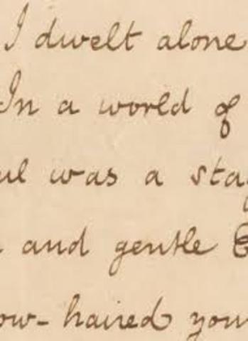 Poe writes his first poem