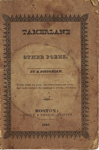 Poe enlists in the U.S. Army and shortly after his first book is published