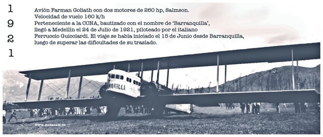 Primer aterrizaje en Medellín