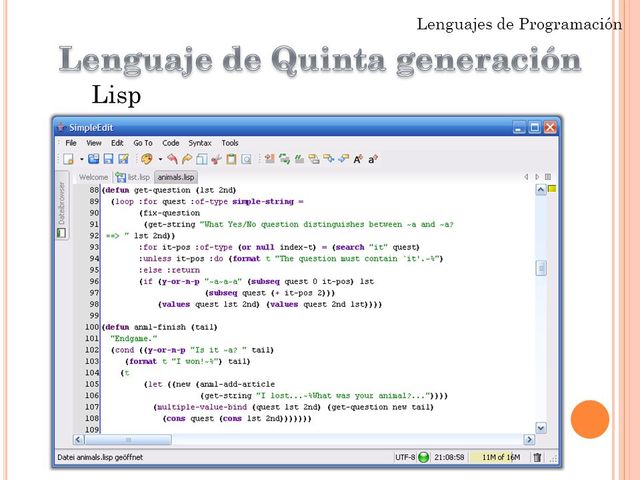 lenguajes de programación 5° generacion