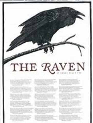 Poe publishes the poem, The raven