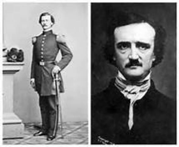 Poe Enlists in the U.S Army and shortly after his first book is published.