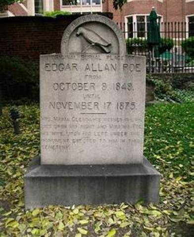Edgar Allen Poe dies