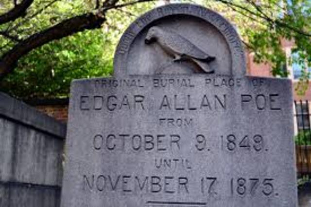 Edgar Allan Poe dies