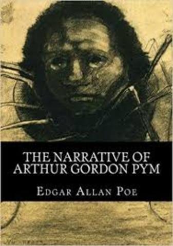 Poe write his first novel The Narrative of Arthur Gordon Pym