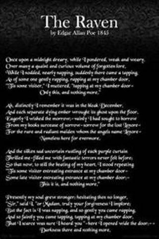 Poe publishes the poem, "The Raven"