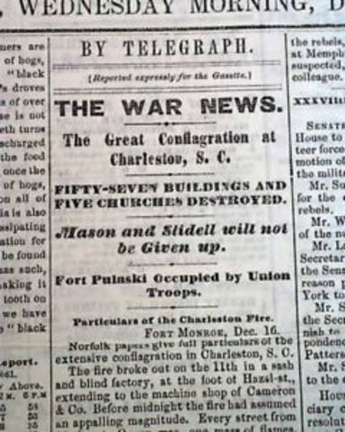 War in the south/Charleston