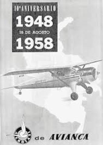 Se funda AVIANCA aerotaxi.