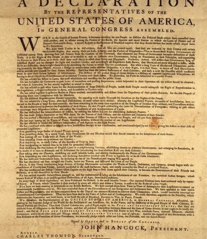 The Declaration of Independence