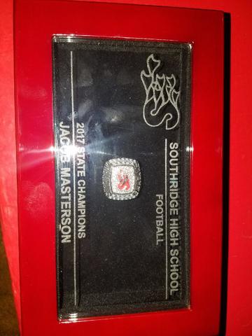 Received our State Championship Football Rings