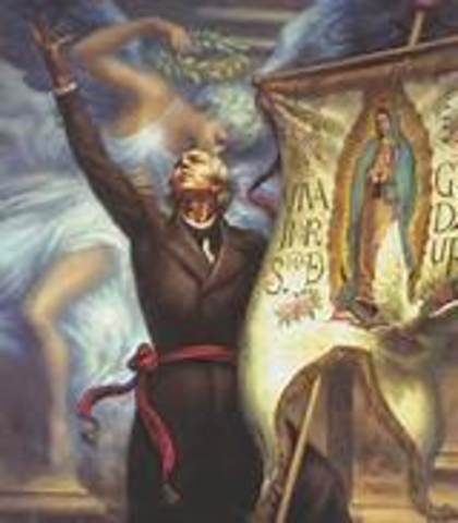 El estandarte de Miguel Hidalgo