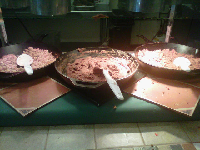 tuesday's lunch menu in the campus dining hall